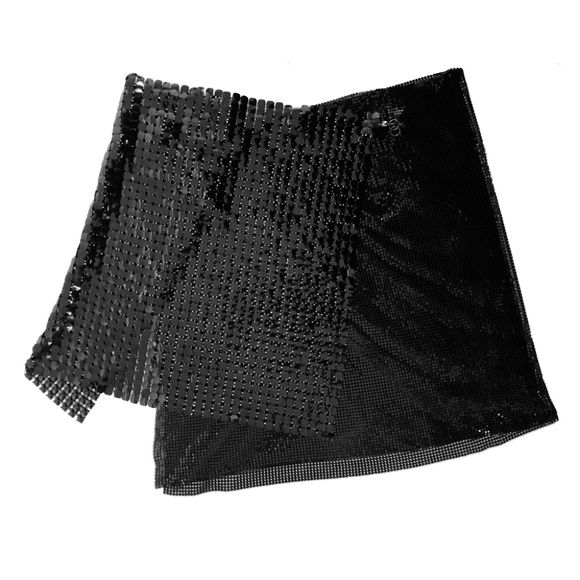 Fannie Schiavoni Chainmail Metal Mesh Mini Skirt - Picture 8 of 11